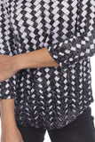V-Neck Top - Herringbone - CARINE