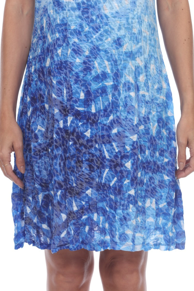 Short-Sleeve Dress - Sapphire Marks - CARINE