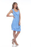 Lydia Dress - Blue - CARINE