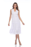 Nikki Dress - White - CARINE