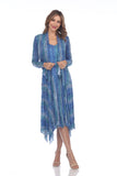 Priscilla Dress - Blue Pixel - CARINE