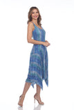 Priscilla Dress - Blue Pixel - CARINE