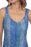 Priscilla Dress - Blue Pixel - CARINE