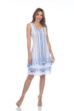 Darcy Dress - Blue Drip - CARINE