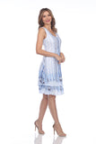 Darcy Dress - Blue Drip - CARINE