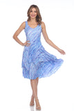 Paige Dress - Blue Current - CARINE