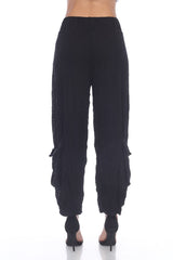 Ankle Pocket Pant - Black - CARINE