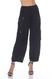 Pocket Pant w/ Buttons - Black