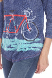V-Neck Top - Tandem Bike - CARINE