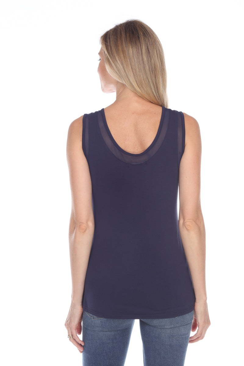 Mesh Neck Cami - CARINE