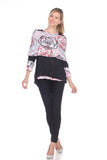Maria Top - Flower Stencil - CARINE