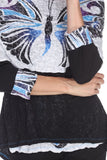 Maria Top - Blue Butterfly - CARINE