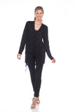 Camille Cardigan Long - Black - CARINE