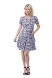 Riley Dress - Blush Animal