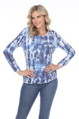 Sara Top - Denim Tie Dye - CARINE