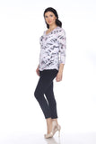 V-Neck Top - Pink Tiger - CARINE