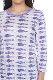 Round-Neck Top - Parrotfish - CARINE