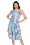 Paige Dress - Sky Gold