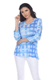 Falyn Tunic - Blue Weave