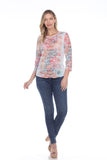 Round-Neck Top - Morning Lake - CARINE