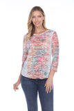 Round-Neck Top - Morning Lake - CARINE