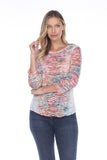Round-Neck Top - Morning Lake - CARINE
