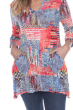 Two Pocket Tunic - Scarlet Patch - CARINE