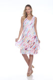 Darcy Dress - Magenta Stroke - CARINE
