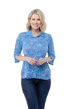 Sabrina Shirt - Blue Topaz - CARINE