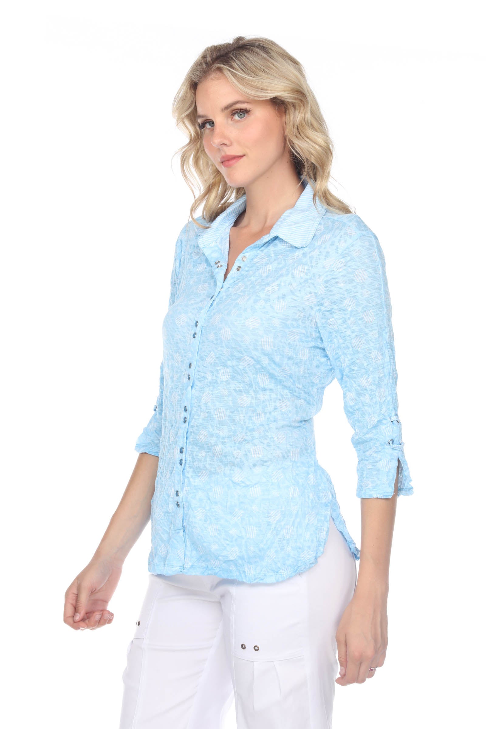 Sabrina Shirt - Blue Powder - CARINE