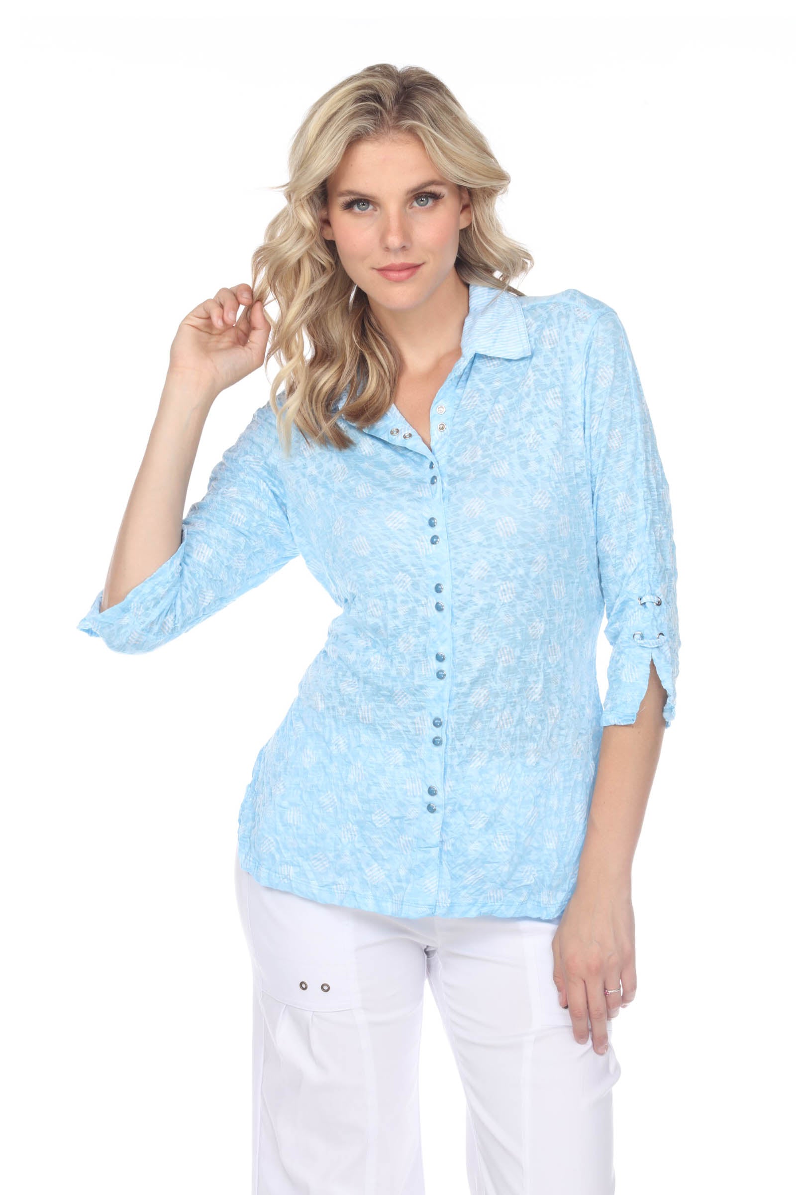 Sabrina Shirt - Blue Powder - CARINE