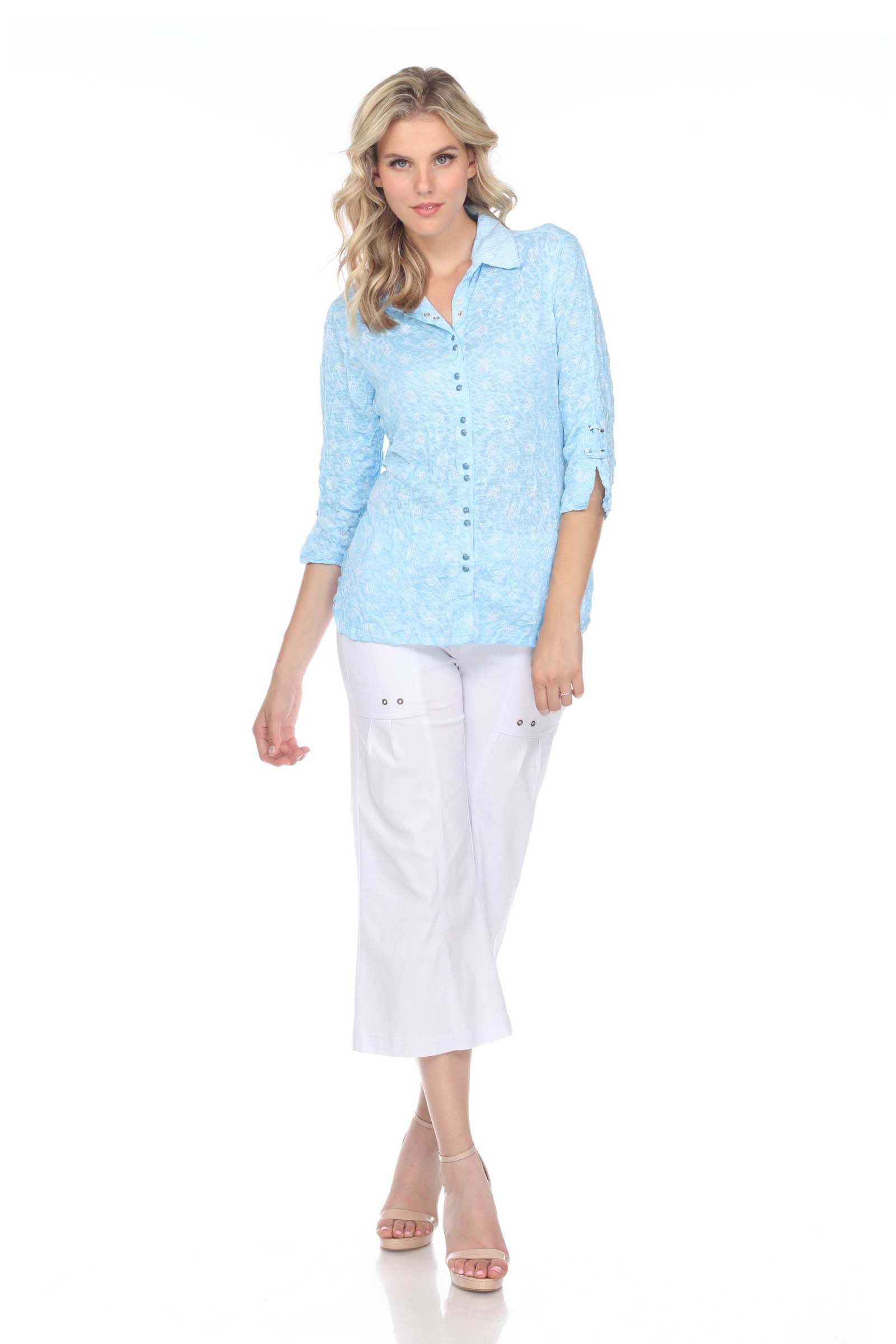 Sabrina Shirt - Blue Powder - CARINE