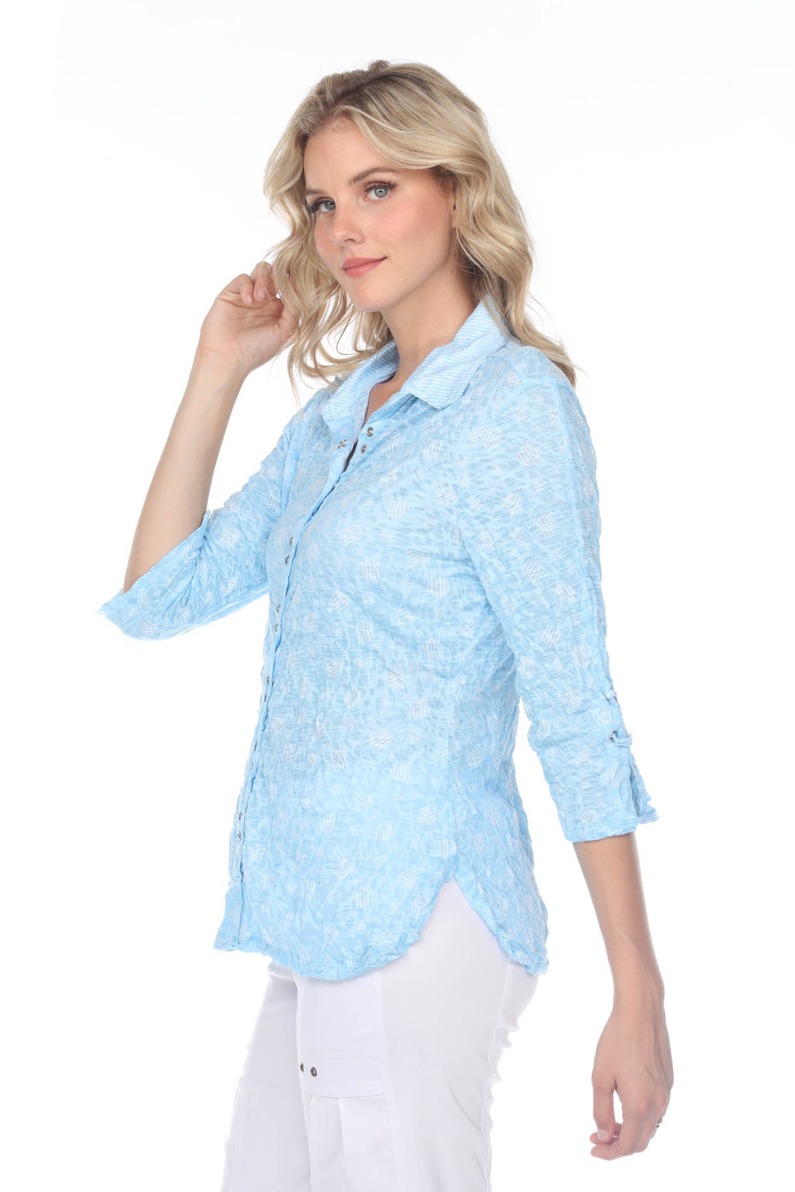 Sabrina Shirt - Blue Powder - CARINE