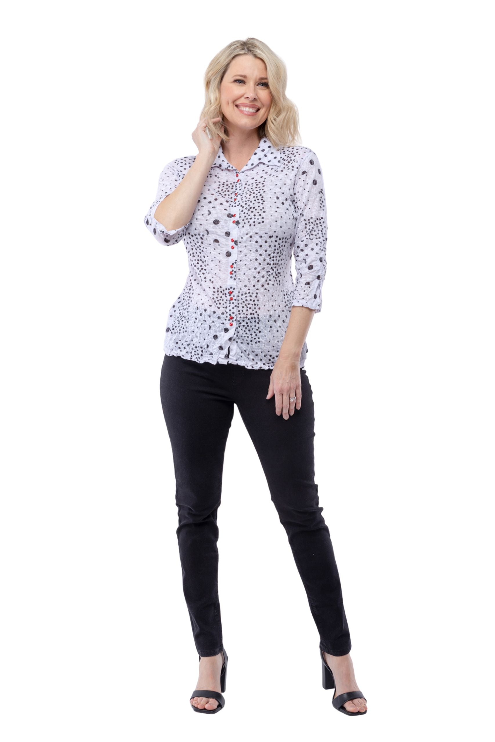 Sabrina Shirt - Dot Patches - CARINE