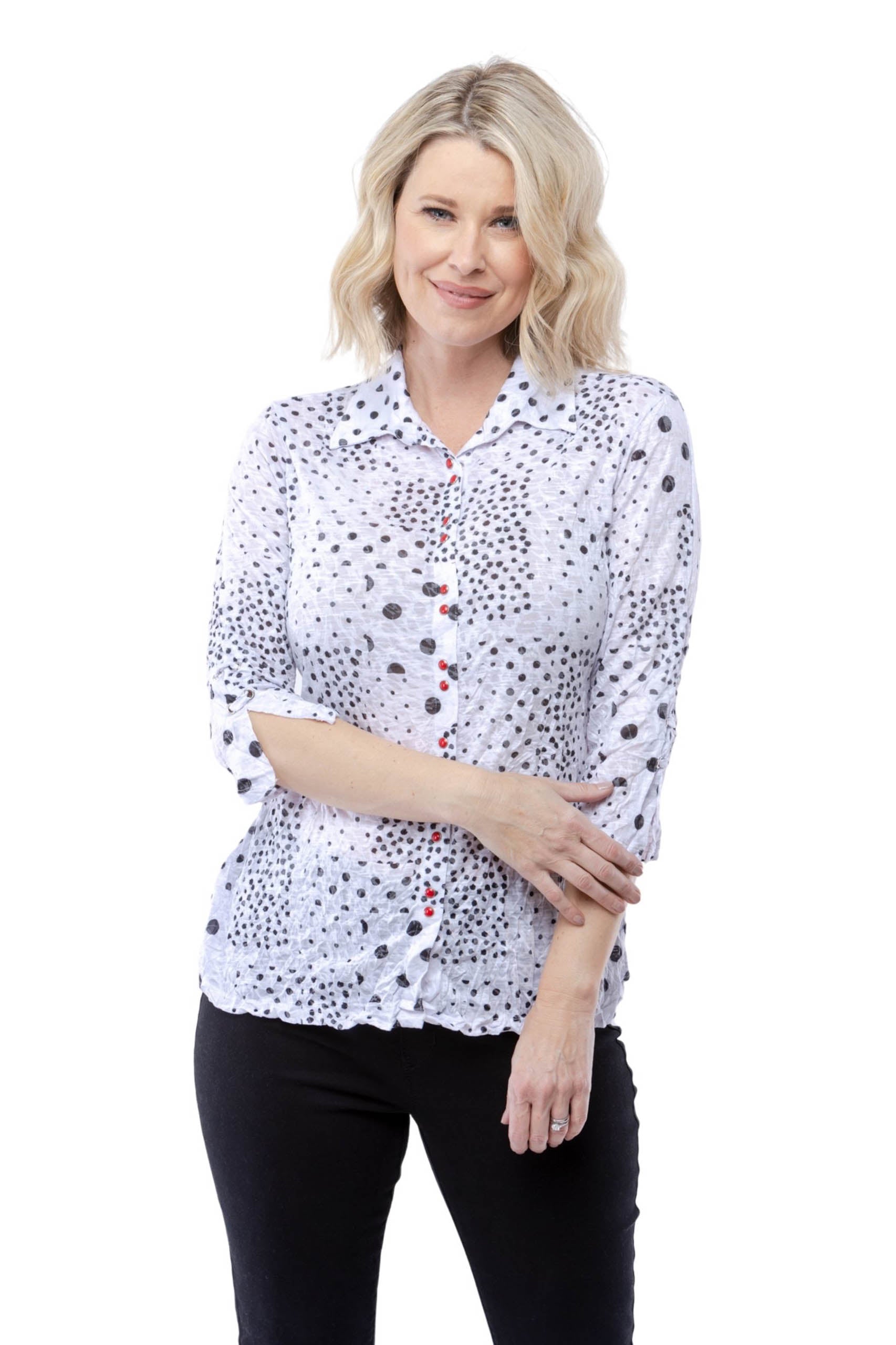 Sabrina Shirt - Dot Patches - CARINE