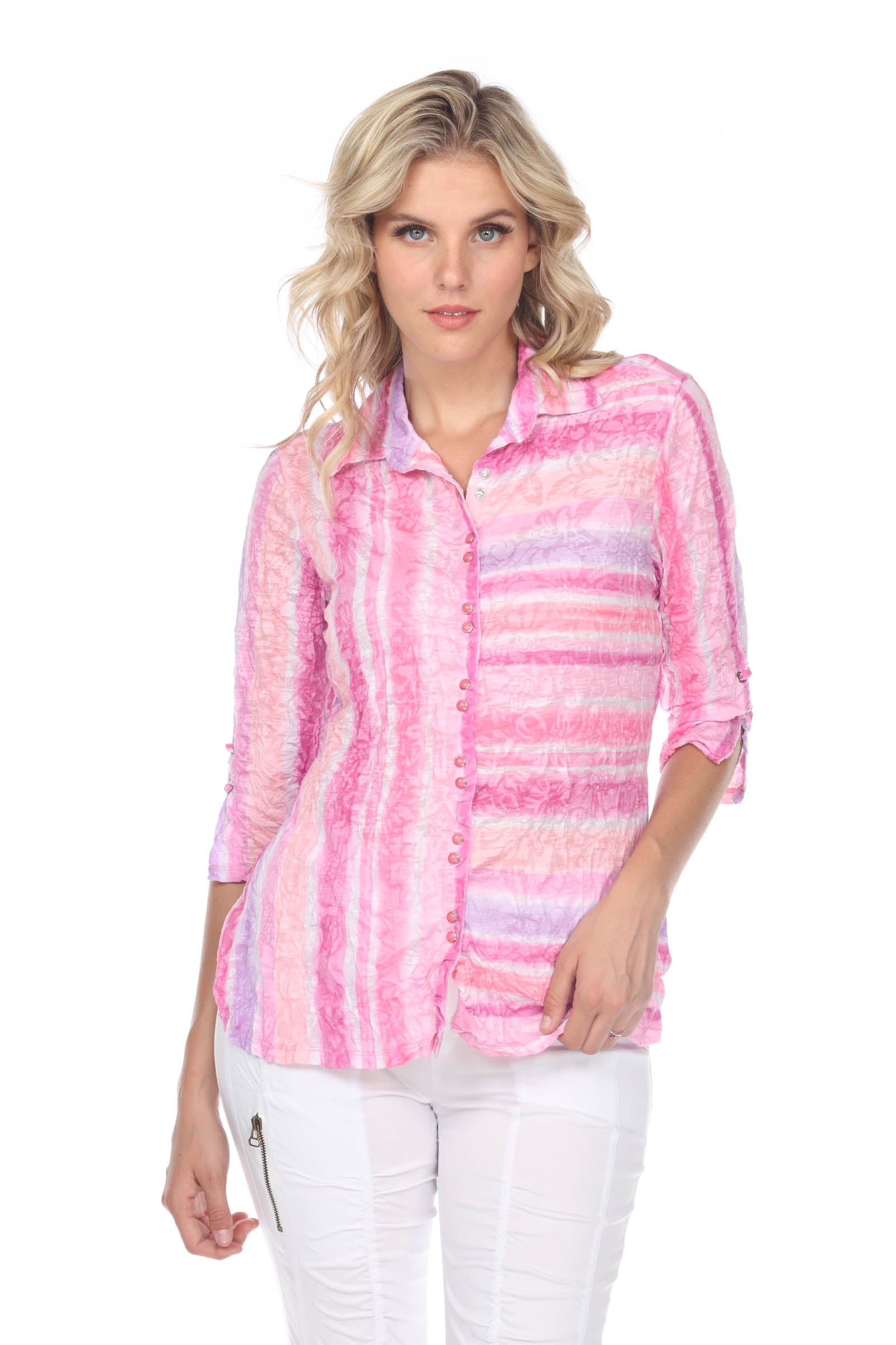 Sabrina Shirt - Pink Blast - CARINE