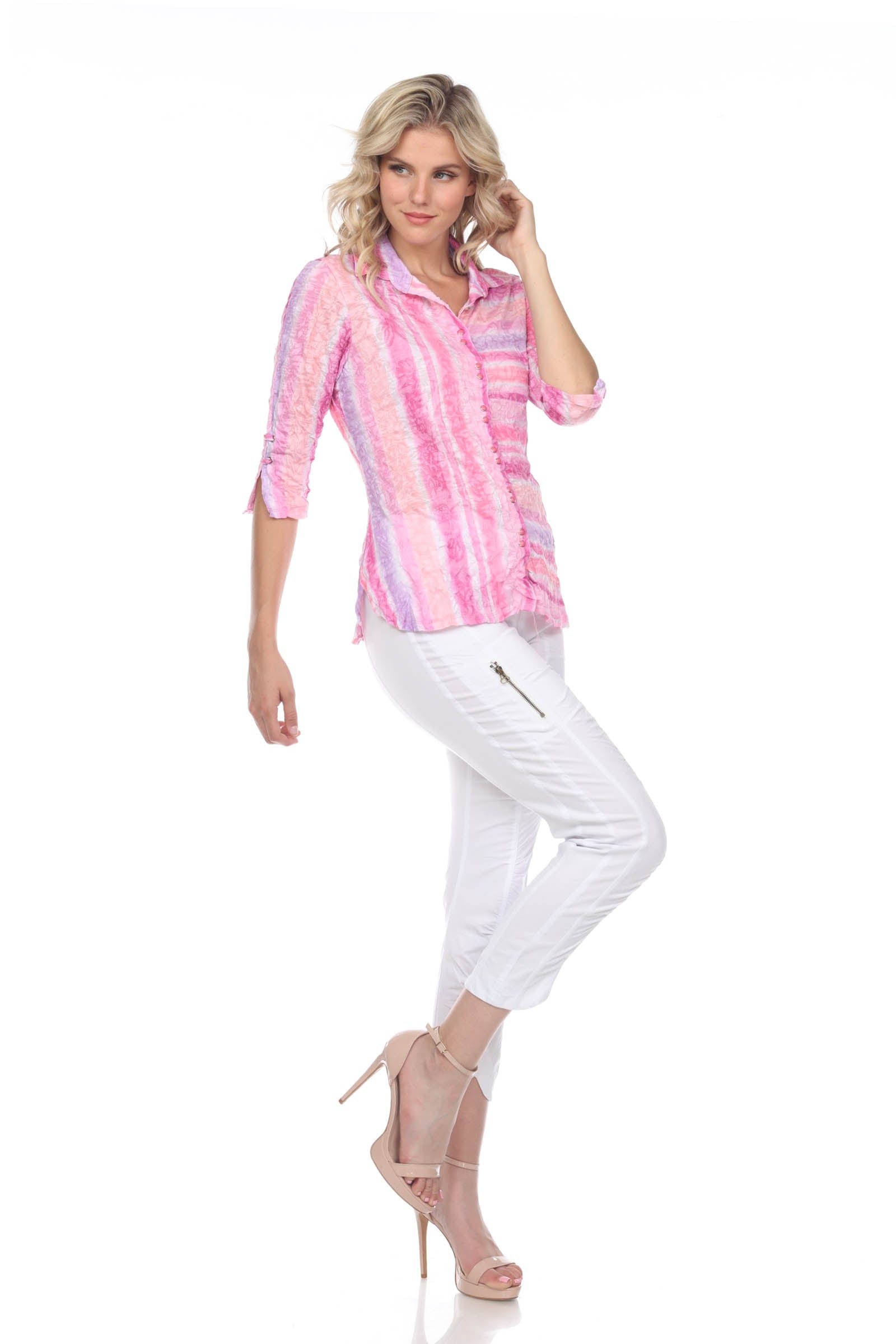 Sabrina Shirt - Pink Blast - CARINE