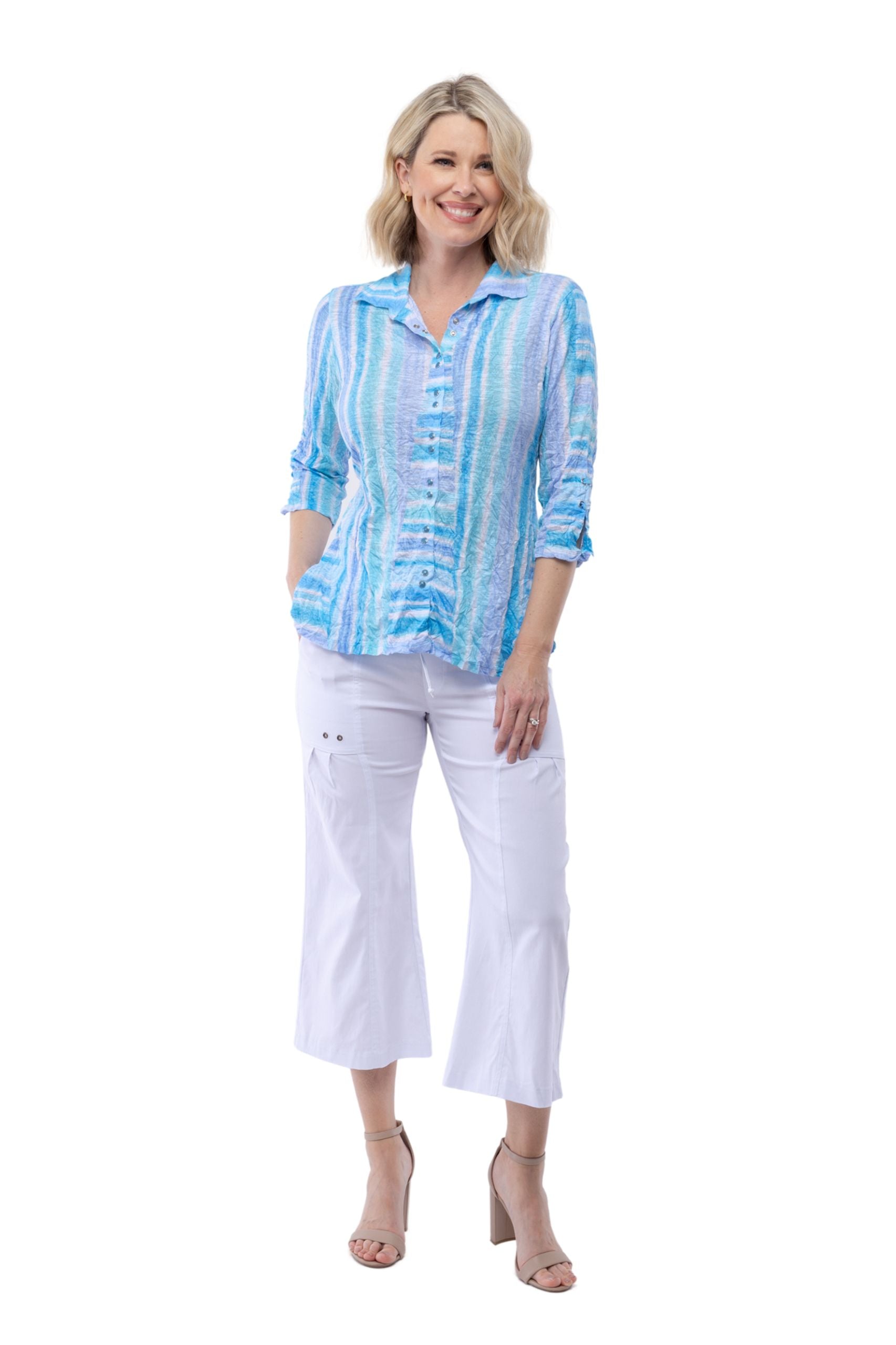 Sabrina Shirt - Blue Blast - CARINE