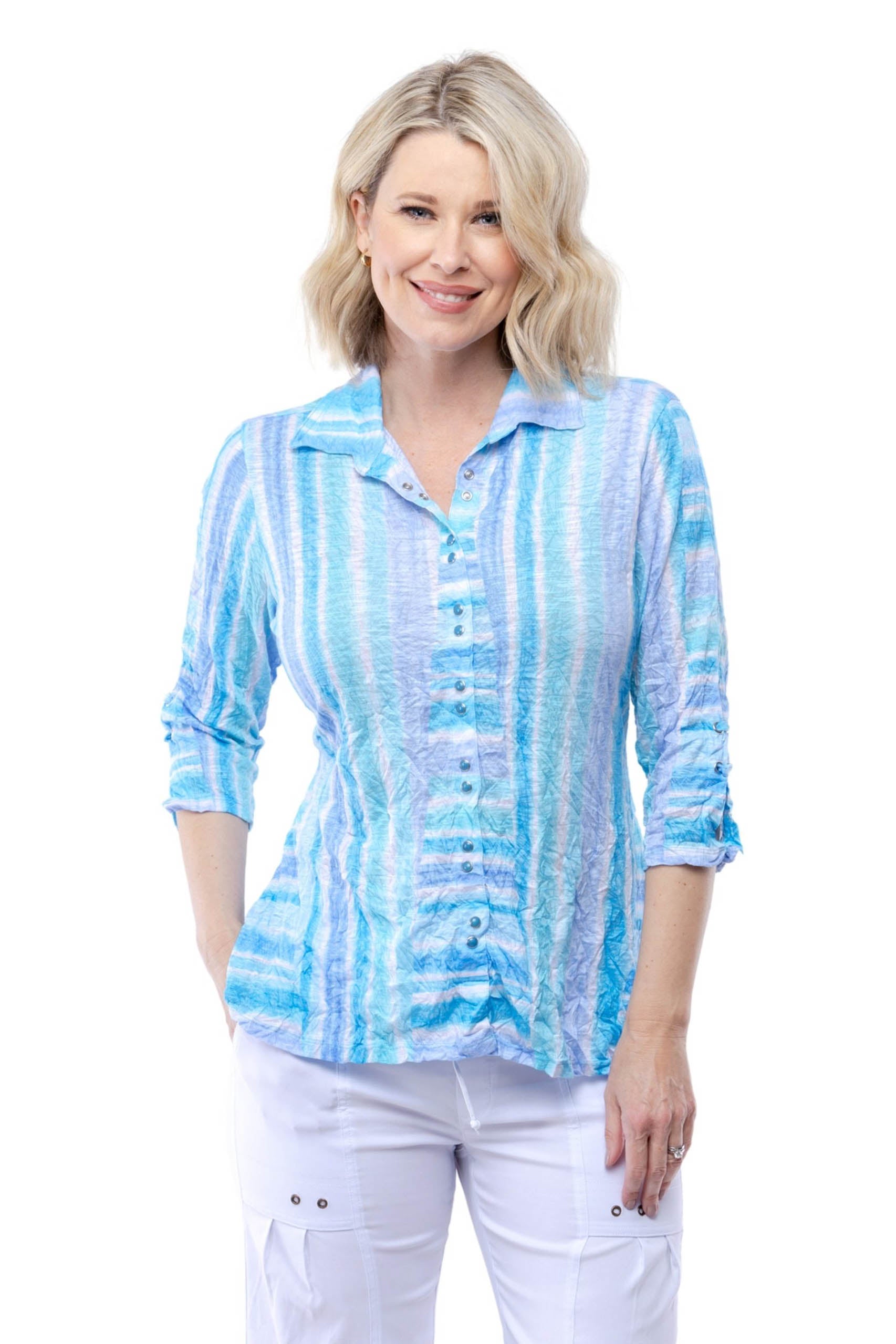 Sabrina Shirt - Blue Blast - CARINE