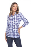 Sabrina Shirt - Blue Dash - CARINE