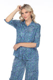 Sabrina Shirt - Blue Helix - CARINE