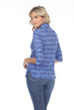 Sabrina Shirt - Cobalt Pulse - CARINE