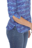 Sabrina Shirt - Cobalt Pulse - CARINE