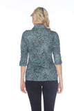 Sabrina Shirt - Emerald Scales - CARINE
