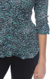 Sabrina Shirt - Emerald Scales - CARINE