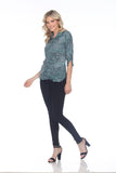 Sabrina Shirt - Emerald Scales - CARINE
