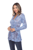 Sadie Top - Heathered Blue - CARINE