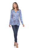 Sadie Top - Heathered Blue - CARINE