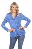 Sadie Shirt - Azure Scales - CARINE