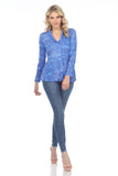 Sadie Shirt - Azure Scales - CARINE